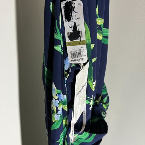 NWT Tommy Bahama Glow Maxi Dress in Island Navy Size 14 - Picture 2 of 4